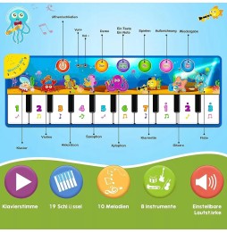 Weokeey Musical Mat for Kids 110x36cm