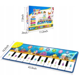 Weokeey Musical Mat for Kids 110x36cm