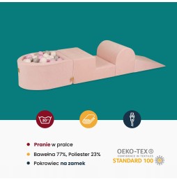 Piankowy zestaw do zabawy Boucle Różowy