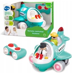 Samolot R/C dźwięk światło + figurki Hola
