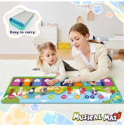 Kinder klawiatura muzyczna mata dla dzieci 8 instrumentów