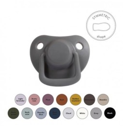 Filibabba silicone pacifiers 2 pcs. 0m+ dark grey