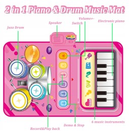 DQMOON mata muzyczna dla dzieci 3-6 lat