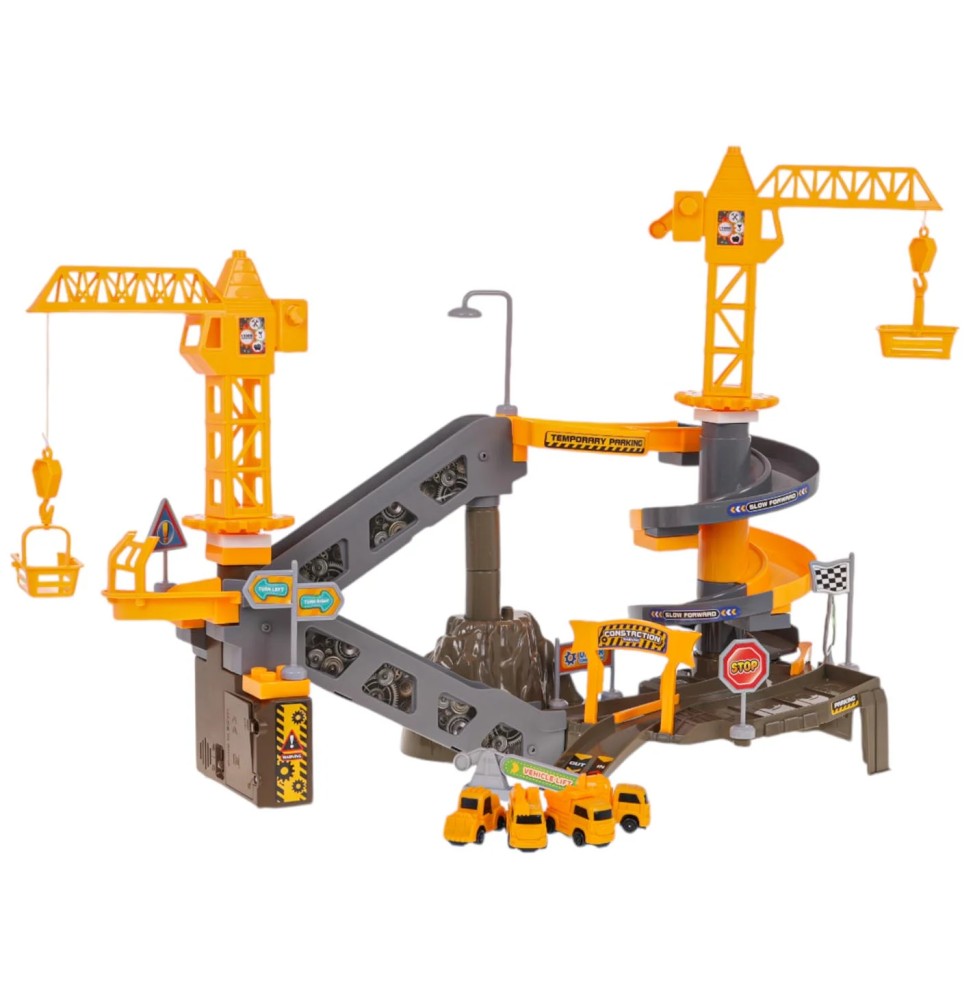 Mega Construction Track with Accessories for Kids