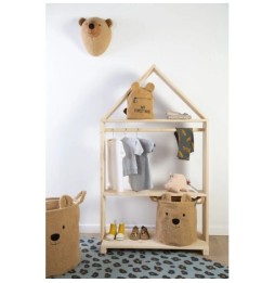 Childhome felt bear head wall decoration