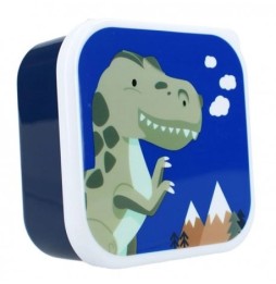 3-in-1 Dino Navy Pret Snack Box for Kids