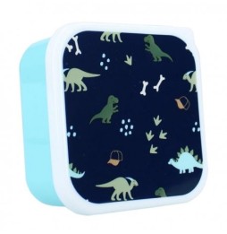 3-in-1 Dino Navy Pret Snack Box for Kids