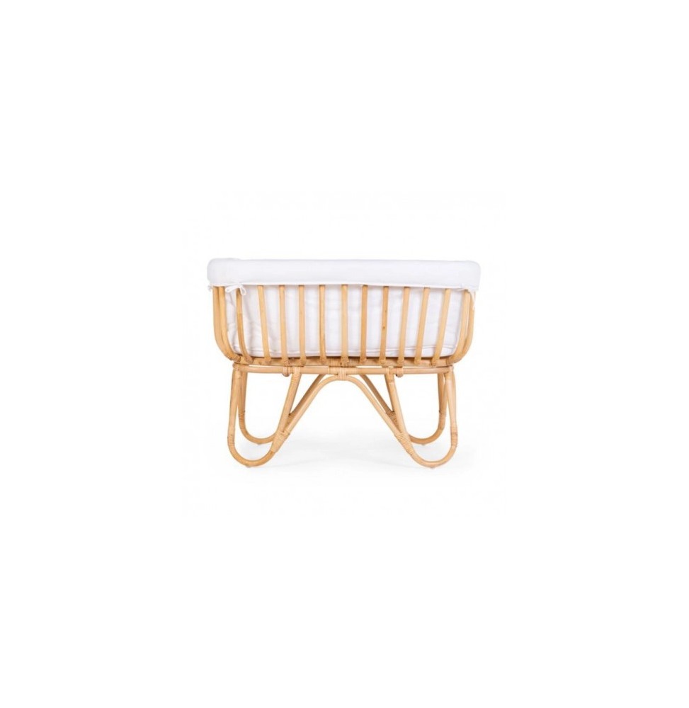 Childhome Rattan Crib 90x50cm Natural with Mattress