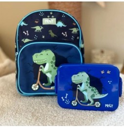 Śniadaniówka lunch box z przegródką dino navy