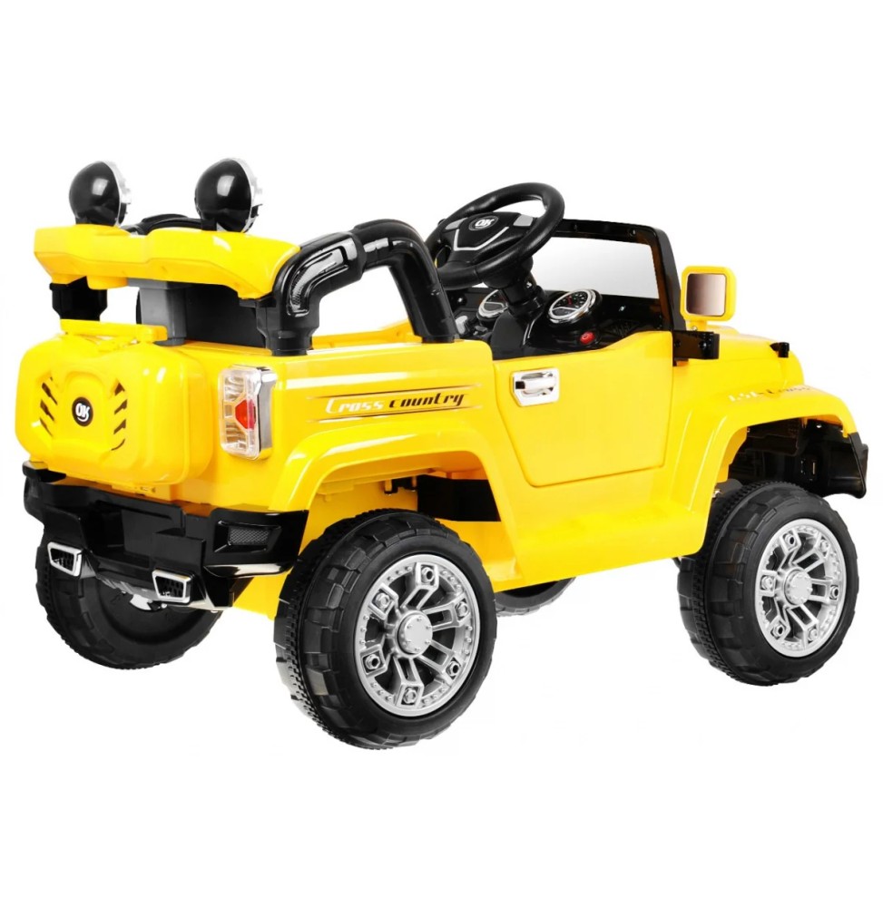 JJ Battery-Powered Off-Road Car for Kids Yellow