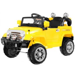 JJ Battery-Powered Off-Road Car for Kids Yellow