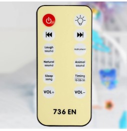 Karuzela do łóżeczka z projektorem i pilotem