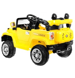 JJ Battery-Powered Off-Road Car for Kids Yellow