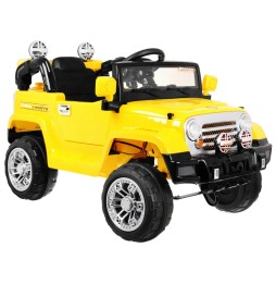 JJ Battery-Powered Off-Road Car for Kids Yellow