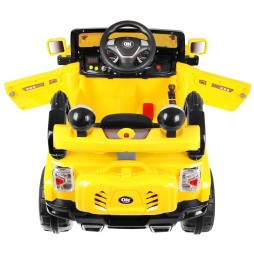 JJ Battery-Powered Off-Road Car for Kids Yellow