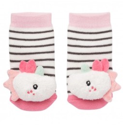 Aiko Unicorn Rattle Socks for Infants 0-6 Months