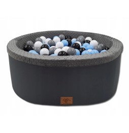 Soft Gray Ball Pit with 200 Balls