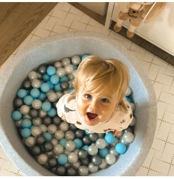 Dry Ball Pit 90x30 cm Gray