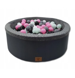 Soft Gray Ball Pit with 200 Balls