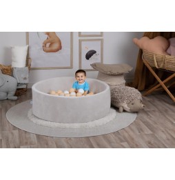 Suchy basen beżowy Velvet z kulkami 7cm