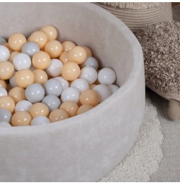 Beige Velvet Dry Pool with 7cm Balls