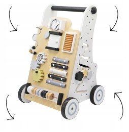 Wooden Interactive Push Walker for Kids