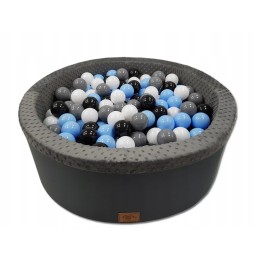 Soft Gray Ball Pit with 200 Balls