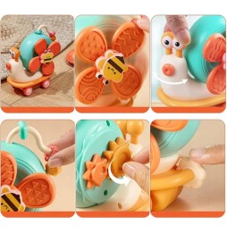 2x Sensory Snail Toy with Spinner