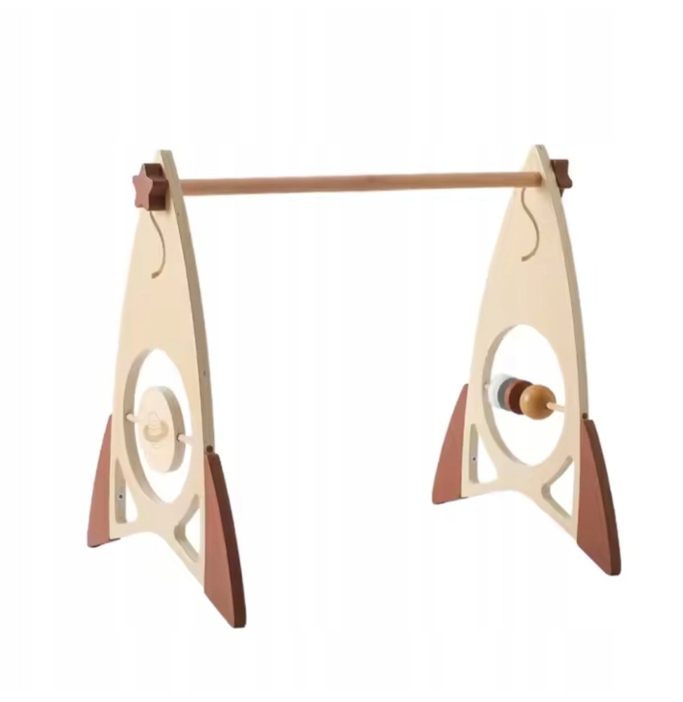 Wooden Rocket Gym Stand for Infants