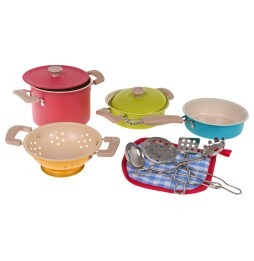 Colorful Pots and Accessories Set for Kids