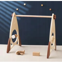 Wooden Rocket Gym Stand for Infants