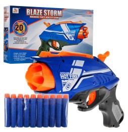 Manualny pistolet dla dzieci blaze storm + 20 pocisków