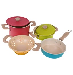 Colorful Pots and Accessories Set for Kids