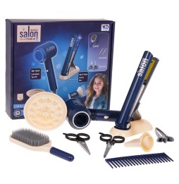 Blue Hairdresser Set with Accessories for Kids