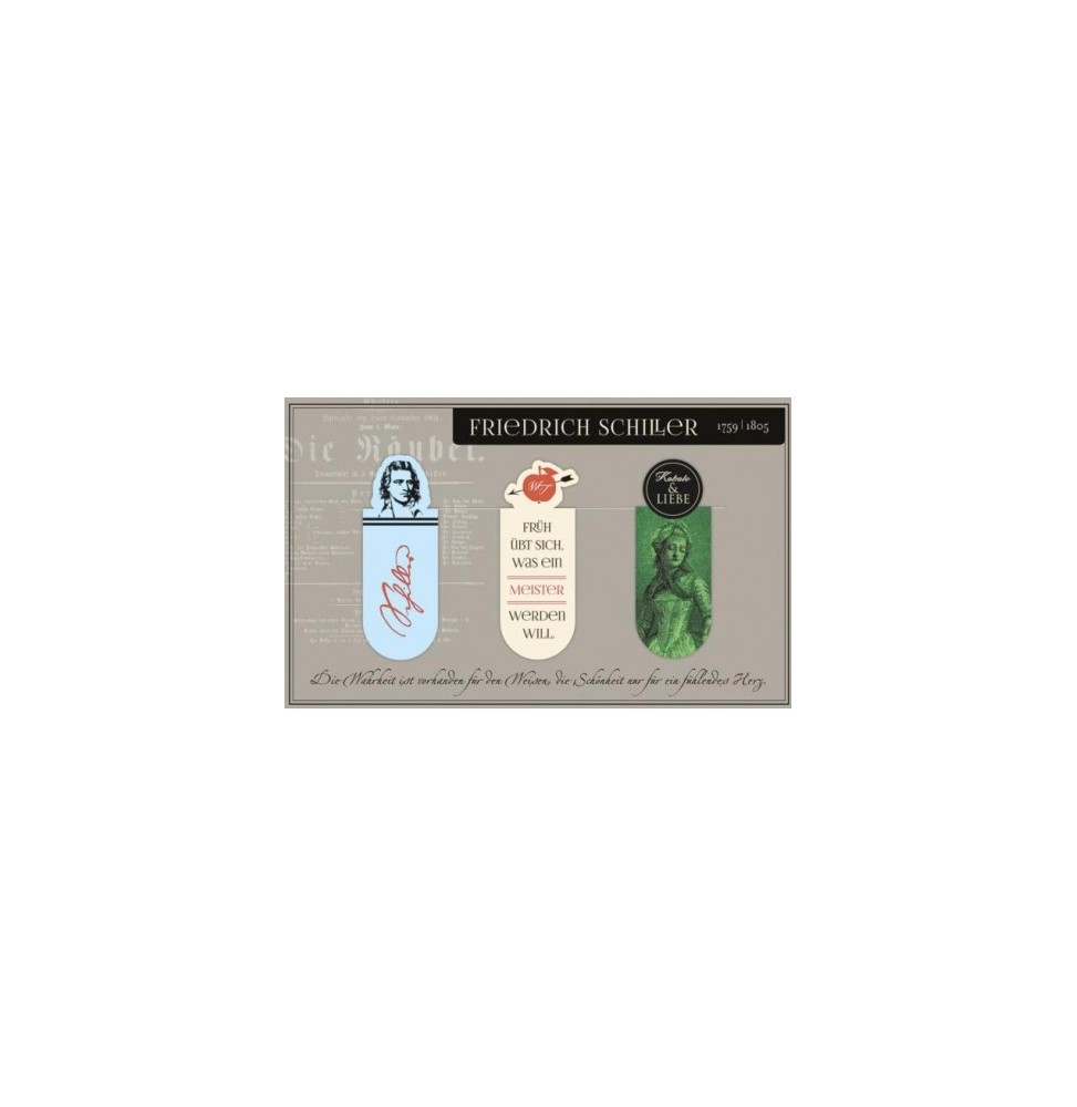 Friedrich Schiller Magnetic Bookmarks - Moses