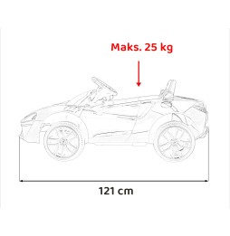 McLaren Artura dla dzieci na akumulator z pilotem 4x4