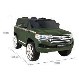 Green Toyota Land Cruiser Battery Car with Remote