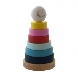 Wooden Educational Tower Pyramid with Moomin