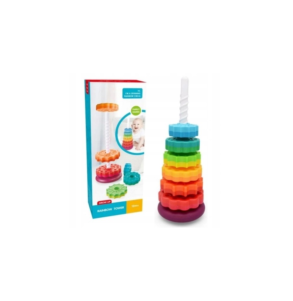 Rainbow Spiral Stacking Toy Bam Bam