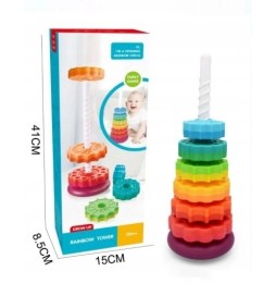 Rainbow Spiral Stacking Toy Bam Bam