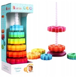 Rainbow Spiral Stacking Toy Bam Bam