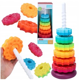 Rainbow Spiral Stacking Toy Bam Bam