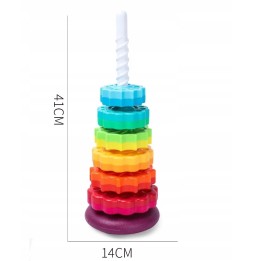 Rainbow Spiral Stacking Toy Bam Bam