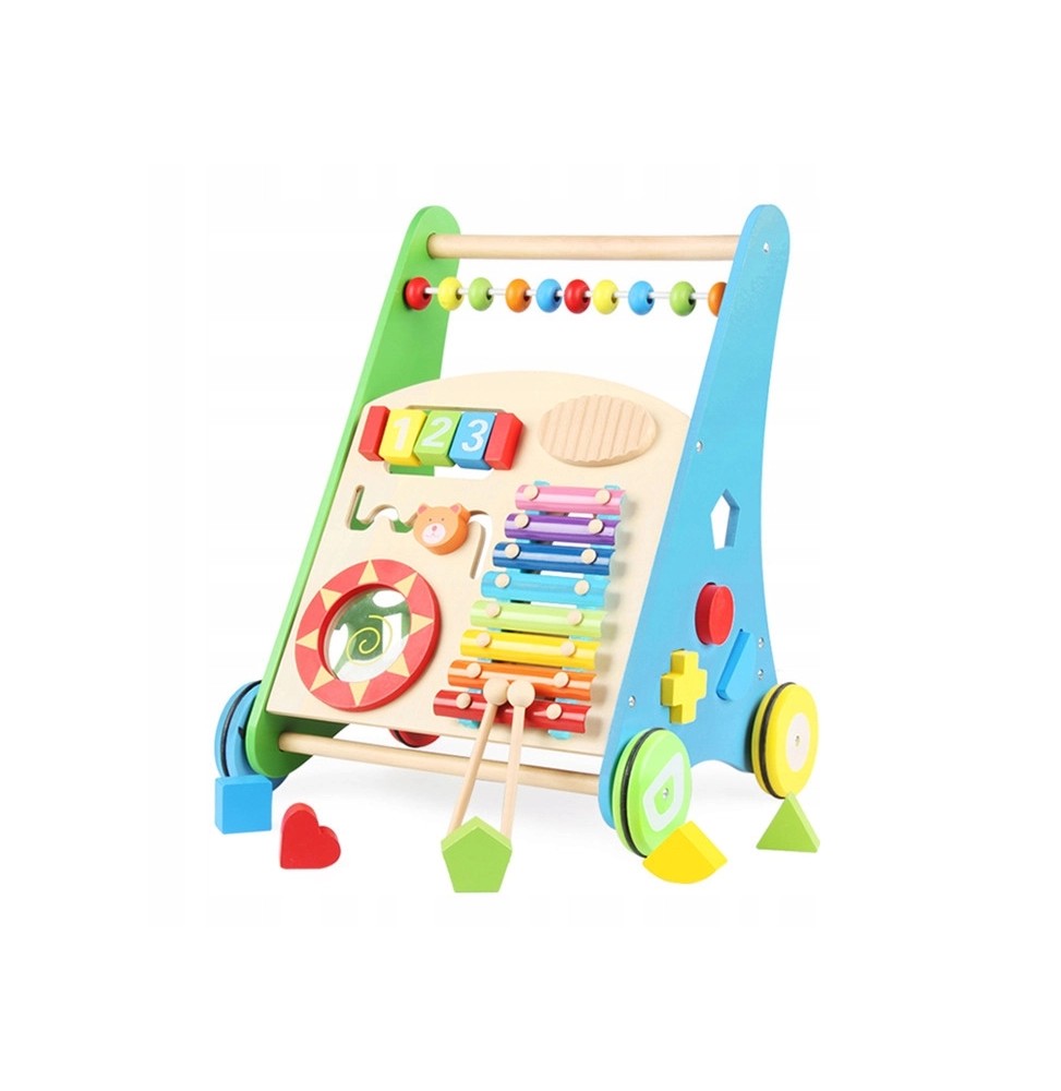 Wooden Baby Walker with Puzzle