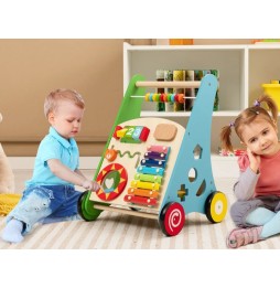 Wooden Baby Walker with Puzzle