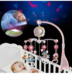 Crib Mobile with Music Box and Remote Control