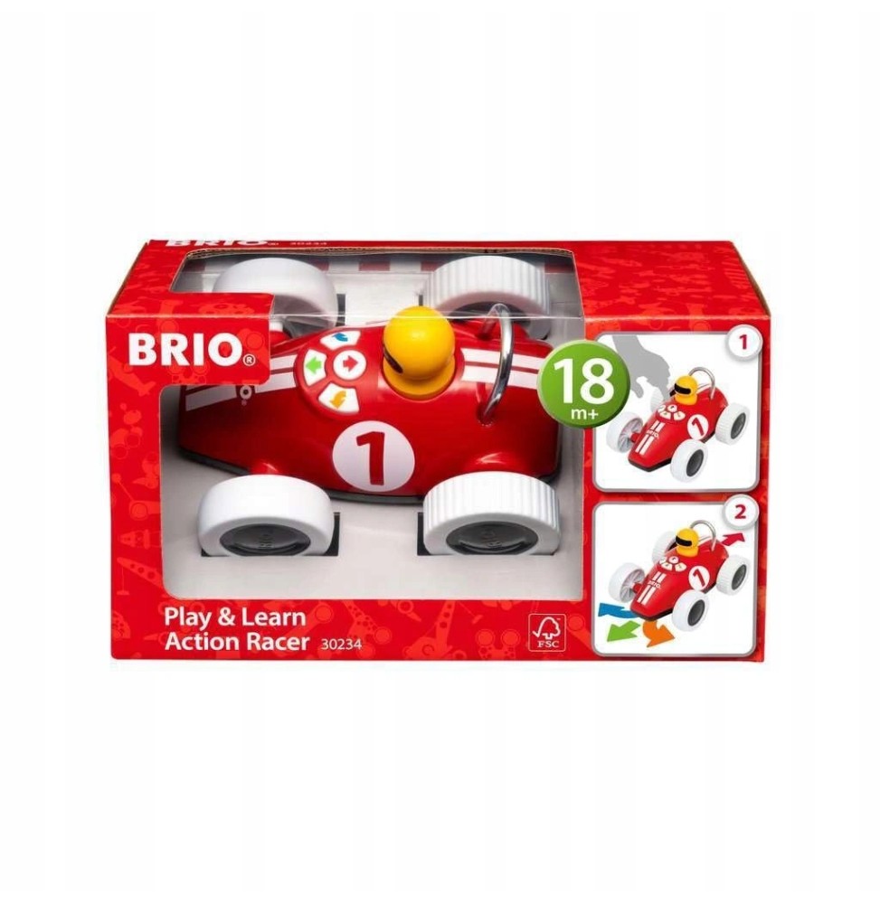 Brio 30234 Play & Learn wyścigowy samochód