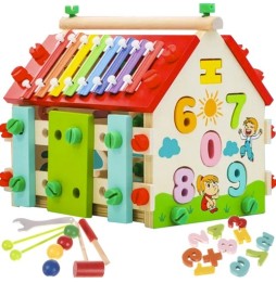 Wooden Montessori House for Kids