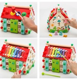 Wooden Montessori House for Kids