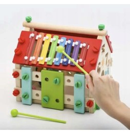 Wooden Montessori House for Kids